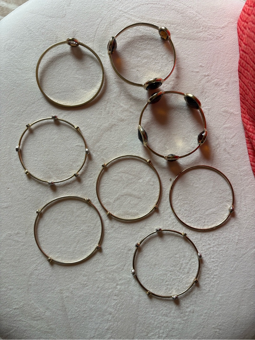 henri bendel Gold/champagne Tone Bracelet with Amber Brown Crystals - Picture 6 of 10